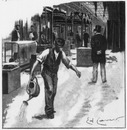 On va ouvrir ...- Avant le balayage définitif.1900年博 「さあ開幕だ」 － 仕上げの床掃除の前に