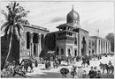 Le Palais de l'Egypte.- Facade principale.Temple de Dandour <Expositions diverses> Ouakala <Bazar arabe>.Théâtre 1900年博 エジプト館 － 正面ファサード ダンドール寺院（さまざまな展示）、ウアカラ（アラブのバザール）、劇場