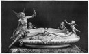 "Surtout de table en argent ciselé, exécuté par MM. Bapst et Falize." 彫金細工を施した銀の飾り皿 バプスト・エ・ファリズ社製