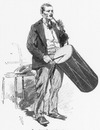 La musique à l'exposition : Le tambourinaire. 音楽 タンブラン奏者
