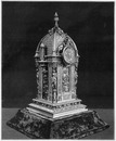 "Pendule en argent cisele, modele Renaissance, exécutée par MM. Bapst et Falize." ルネッサンス風の彫金細工を施した銀製置時計 バプスト・エ・ファリズ社製