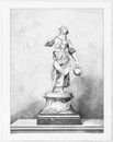 "Le départ pour les champs, statuette pour prix de concours agricole. Modelée par M. Gautherin, exécutée par MM. Christofle et Cie." ゴトラン作の農業コンクール受賞者へ贈られる小立像「畑へ」 クリストフル製作