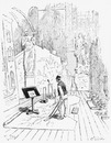 Exposition rétrospective du Travail. Un atelier de décorateur de théâre. 労働の歴史回顧展 舞台美術家のアトリエ