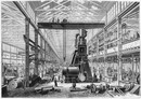 L'Exposition de Paris. - Supplément au N° 68. : Vue intérieure des ateliers de Penhoet. パリ万博 付録 68. Penhoet工場内部