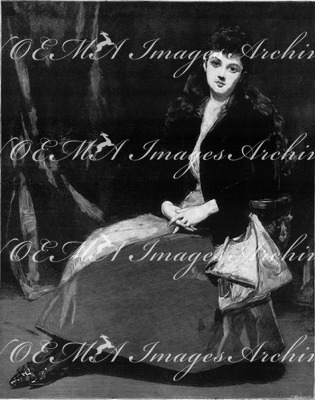 "Beaux-Arts. - Portrait de jeune fille, tableau de M. Carolus Duran." 芸術部門 「若い女性の肖像」 カロルス・デュラン画