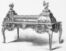 Revers du bureau exposé par la maison Dasson et Cie. ダッソン社出展の机の裏側