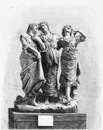 "Beaux-Arts (section italienne). - La chanson d'amour, groupe de M. Cost. Barbella." 芸術部門イタリア・コーナー 「恋の歌」 コスト作彫刻 バルベラ