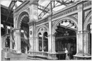 L'Exposition de Paris. - Supplément au N° 65.  Facade de l'exposition de l'Italie dans le palais des industries diverses. パリ万博 付録 65. 産業館内のイタリア展示コーナーのファサード