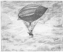 Le pavillon de l'aéronautique militaire : Fig. 3. - Ballon dirigeable électrique de MM. Tissandier frères (1883). 軍事航空学館 図3. ティサンディエ兄弟の電動飛行船(1883年)