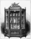 Vitrine composée et executée par M. Chevrie. シュヴリ社の陳列棚