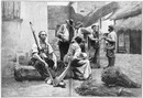 "L'Exposition de Paris. - Supplément au N° 59.  Beaux-Arts. - La paye des moissonneurs, tableau de M. Lhermitié." パリ万博 付録 59. 芸術部門 「刈り取り人たちへの給料の支払い」  Lhermitie画