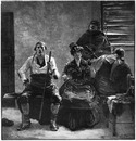 "Un quatuor, tableau de M. W. Dannat." 「カルテット」 W・ダナ画