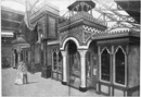 "L'Exposition de Paris. - Supplément au N° 54.  Facade de la section Roumaine, dans le palais des industries diverses." パリ万博 付録 54. 産業館内のルーマニア展示コーナーのファサード