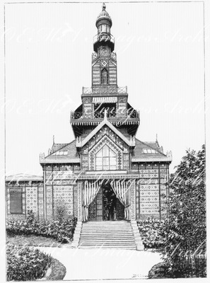 Pavillon des Travaux publics (Parc du Trocadéro). 公共土木事業館（トロカデロ会場）