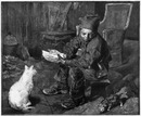"Beaux-Arts. - Le déjeuner du ramoneur, tableau de M. Bastien Lepage." 芸術部門 「煙突掃除の少年の昼食」 バスティアン・ルパージュ画