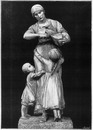 "Beaux-Arts. - Le pain, groupe d'Albert Lefeuvre." 芸術部門 「パン」 アルベール・ルフーヴル作の彫刻