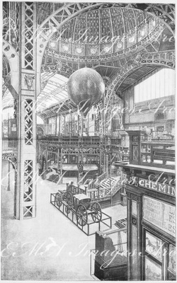 L'Exposition de Paris. - Supplément au N° 49.  Vue générale de l'exposition rétrospective de l'histoire du travail. パリ万博 付録 49.  労働の歴史回顧展の概観