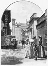 "Facade extérieure de la Section grecque, parallele a l'Avenue de Suffren." シュフラン通りと並行したギリシャ展示コーナーのファサード