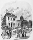 La Facade du Pavillon de la Presse. プレス館のファサード