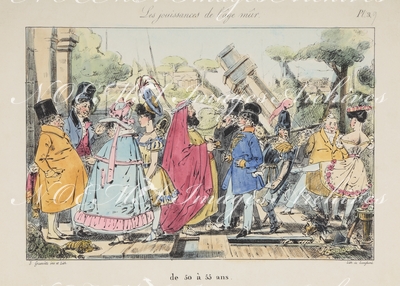 グランヴィル Grandville - 《成年の楽しみ 50歳から55歳まで》 Les jouissances de l'âge mûr de 50 à 55ans.
