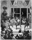Fête de nuit à l'esplanade des Invalides. - La danse canaque. アンヴァリッド会場の夜の催し カナカ族の踊り