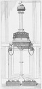 "Le pavillon des téléphones : Fig. 1. - Ensemble du téléphone Ader-Bell, en usage en France." 電話館 図1. フランス式アデール=ベル型電話