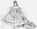 "Mlle La Guerre. (Role de la Fortune, 1776.)" ル・ゲール嬢（運命の女神役 1776）