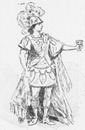 "Mlle Le Rochois. (Role d'Armide, 1686.)" ル・ロショワ嬢（アルミード役 1686）