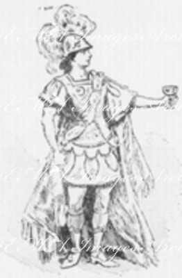 "Mlle Le Rochois. (Role d'Armide, 1686.)" ル・ロショワ嬢（アルミード役 1686）