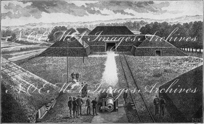 Polygone de la Villedieu (Creusot). ラ・ヴィルデューの要塞の多角形 (クルーゾ)
