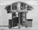 "Tourelle armée de deux canons de 115 centimètres, de 25 calibres." 25口径 115センチ砲2基で武装した砲塔（ベルギー政府の注文）