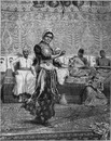 La danse de l'Almée Aiousche au Café égyptien de la rue du Caire. カイロ通り エジプト風カフェでの舞姫のダンス