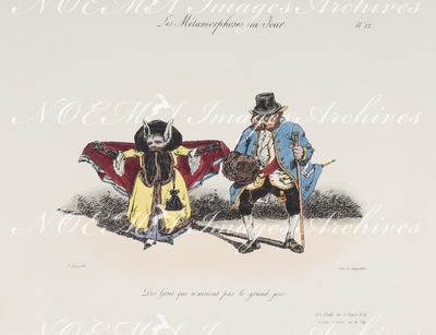 グランヴィル Grandville - 《お天道様の嫌いな人々》 Des gens qui n’aiment pas le grand jour.