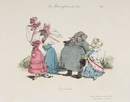 グランヴィル Grandville - 《一家の散策》 La promenade.