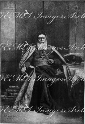 "L'Exposition de Paris. - Supplément au N° 34.  Beaux-Arts. - Portrait du cardinal Lavigerie, peint par L. Bonnat." パリ万博 付録 34.  芸術部門 「ラヴィジュリー枢機卿の肖像」  L・ ボナ画