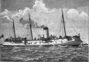 La Marine française à l'Exposition. - Le Croiseur-Torpilleur 《Le Condor》. フランス海軍の展示 巡洋駆逐艦「コンドル号」