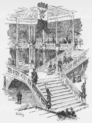 Intérieur du Pavillon du Mexique. メキシコ館内部