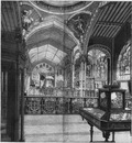 Le Pavillon de la République Argentine. (Vue intérieur du Dôme central et d'un côté de la Galerie du premier étage.) アルゼンチン共和国館（中央ドーム内と2階展示室から見た様子）