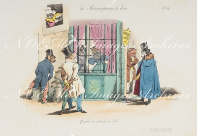 グランヴィル Grandville - 《恋人の退店時間（ひけどき）》 Quand on attend sa belle….