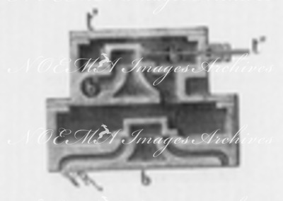 Les locomotives compound : Fig. 4. - Distribution de vapeur de la locomotive compound Webb (détail du tiroir). 複式蒸気機関車 図4. ウェッブ式複式蒸気機関車の蒸気の流れ方（滑り弁の詳細図）