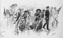 Le kampong javanais à l'exposition universelle. : Après la representation. ジャワ島の集落 ショーを終えて