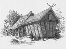 Le kampong javanais à l'exposition universelle. : Magasin de riz. ジャワ島の集落 米屋