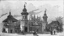 Le kampong javanais à l'exposition universelle. : Entrée du Kampong javanais. ジャワ島の集落 入り口