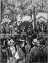 La Nouba des Tirailleurs algériens à l'Esplanade des Invalides. アンヴァリッド会場、アルジェリアの原地人歩兵のナウバ