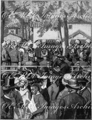 La Nouba des Tirailleurs algériens à l'Esplanade des Invalides. アンヴァリッド会場、アルジェリアの原地人歩兵のナウバ