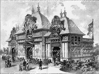 Le Pavillon du Nicaragua au Champ de Mars. シャン・ド・マルス会場のニカラグア館