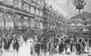 L'Exposition de Paris. - Supplément au N°25. Les fêtes de l'Exposition. - Le palais de l'industrie transformé en salle des fêtes. パリ万博 付録 25. 祭典 式典会場となった産業館