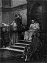 L'Exposition de Paris. - Supplément au N°23. Le Christ au prétoire. - Fragment du tableau de M. Munkacsy. パリ万博 付録 23. 「地方長官公邸でのキリスト」、 ムンカーチ画、部分