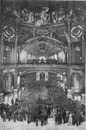 L'Exposition de Paris. - Supplément au N°22. Vue intériere du dome central du palais des industries diverses. パリ万博 付録 22. 産業館中央ドーム内の様子