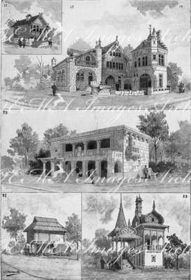 "L'Histoire de l'habitation humaine. - M. Charles Garnier, architecte. 人類の住居の歴史展示場 シャルル・ガルニエ設計